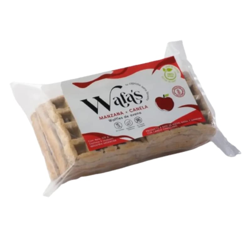 Waffles de manzana y canela