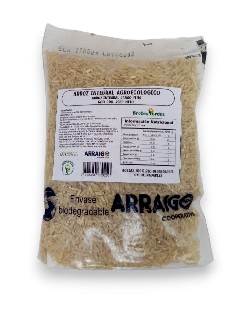 Arroz Integral Largo Fino Agroecologico