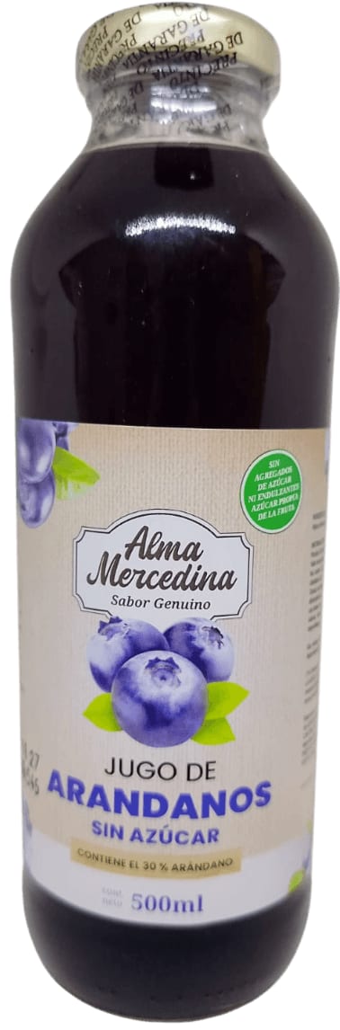 Jugo De Arandanos Sin Azucar