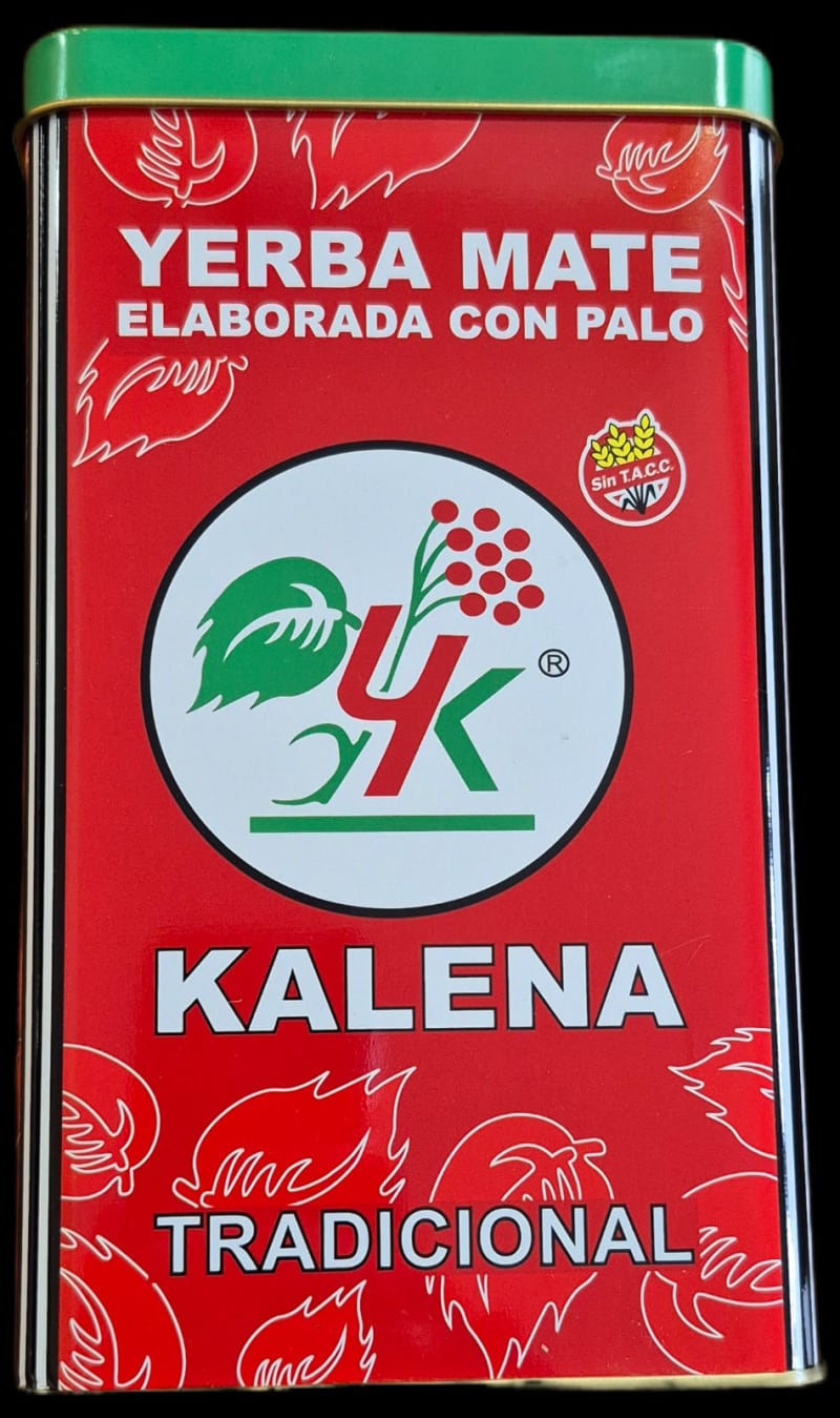 Yerba Mate Lata Roja Con Pico Vertedor 