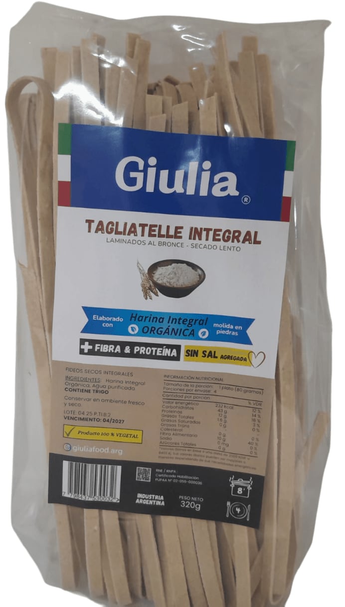 Fideos Tagliatelle Integral