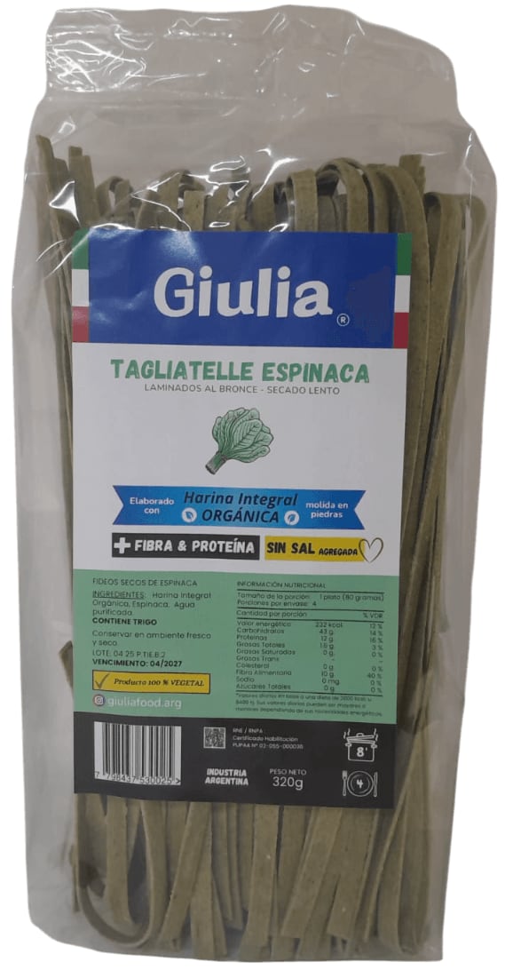 Fideos Tagliatelle Espinaca