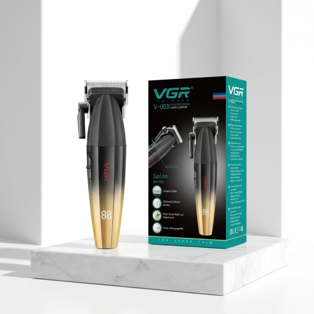 VGR V-003 Professional Salon Series – ماكينة حلاقة احترافية 9000 RPM