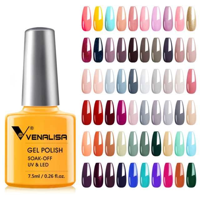 مناكير جل شبه دائم UV & LED من Venalisa Gel Polish بسعة 7.5 مل