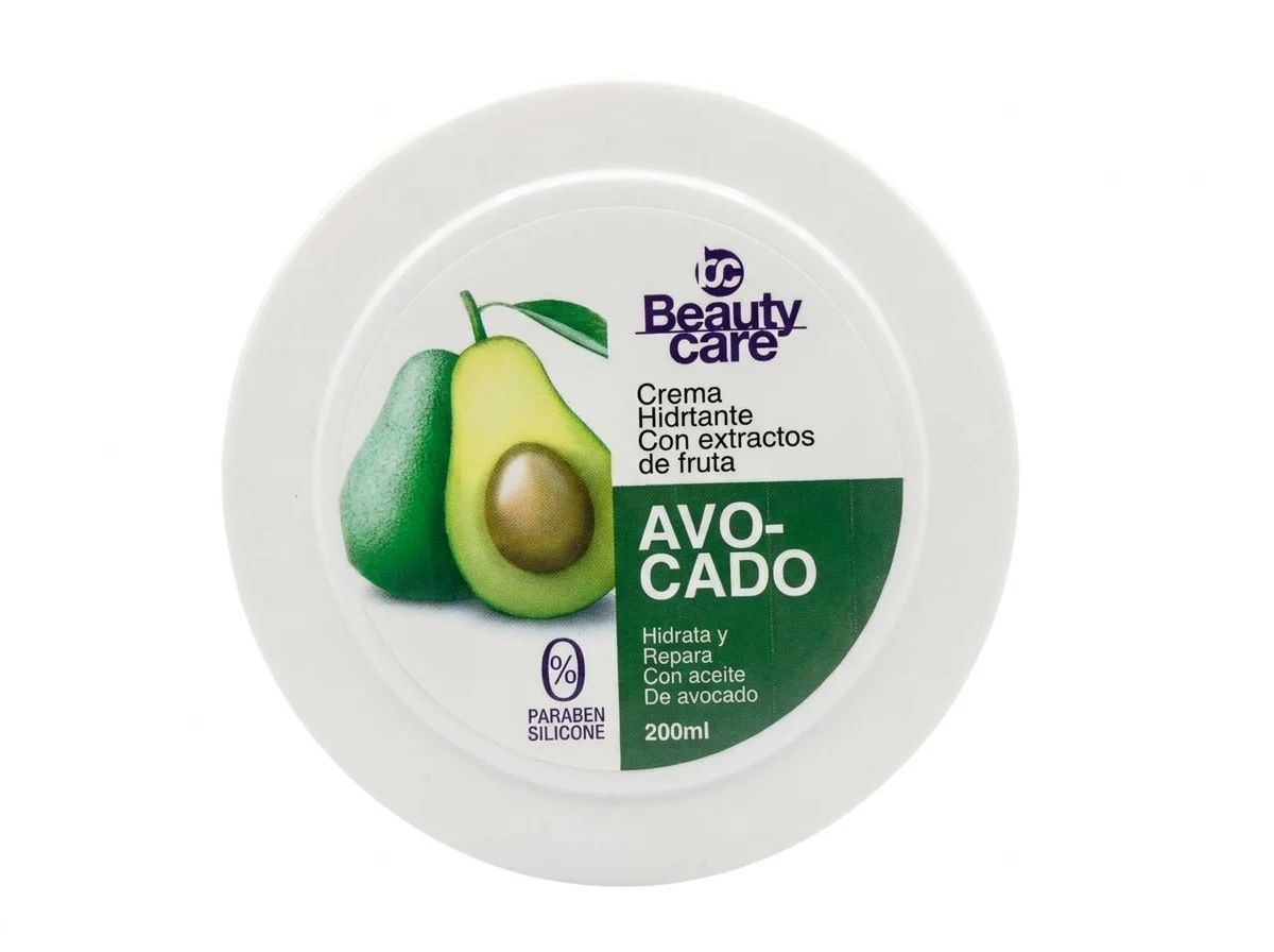 Beauty Care Crème Hydratante Avocat et Extraits De Fruits 200 ml