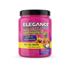 Elegance Hot Oil Cream Kératine et Extrait de Fruits 1000 ml