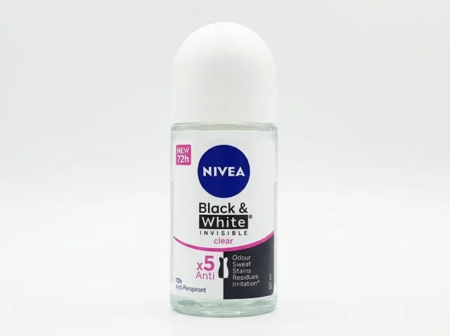 NIVEA Black & White Invisible Clear Déodorant Roll-on 50 ml