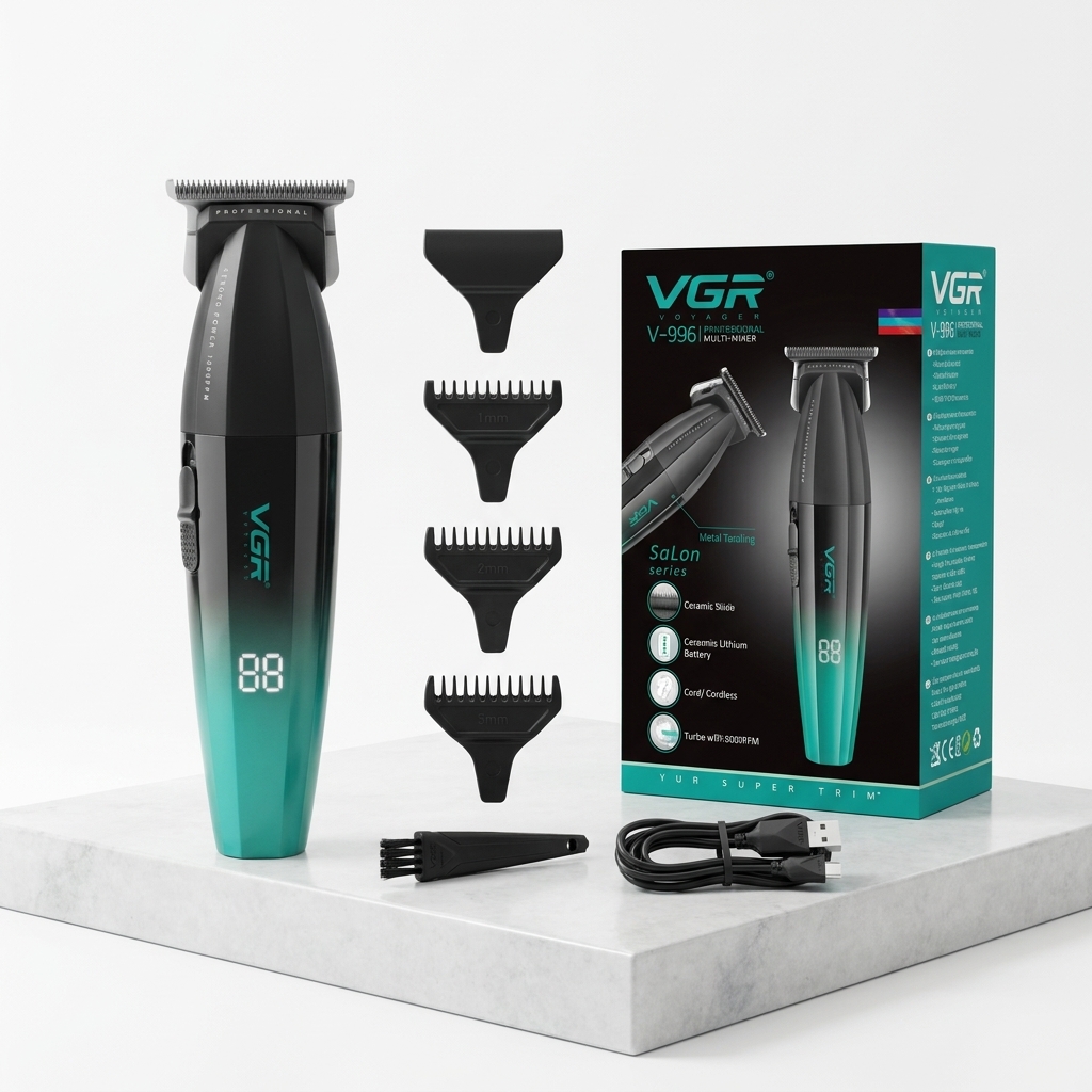 VGR V-906 Salon Series – Tondeuse Professionnelle 9000 RPM