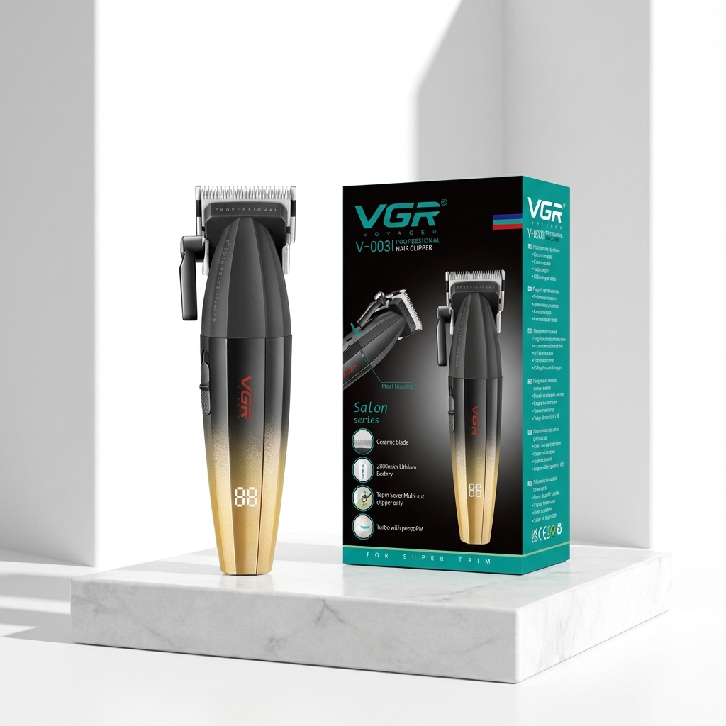 VGR V-003 Professional Salon Series – Tondeuse Professionnelle 9000 RPM