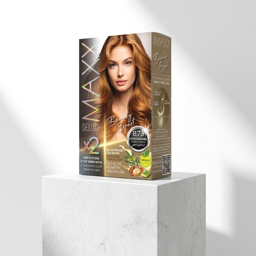 MAXX DELUXE Beauty Expert 8.73 Altın Karamel – Coloration Permanente