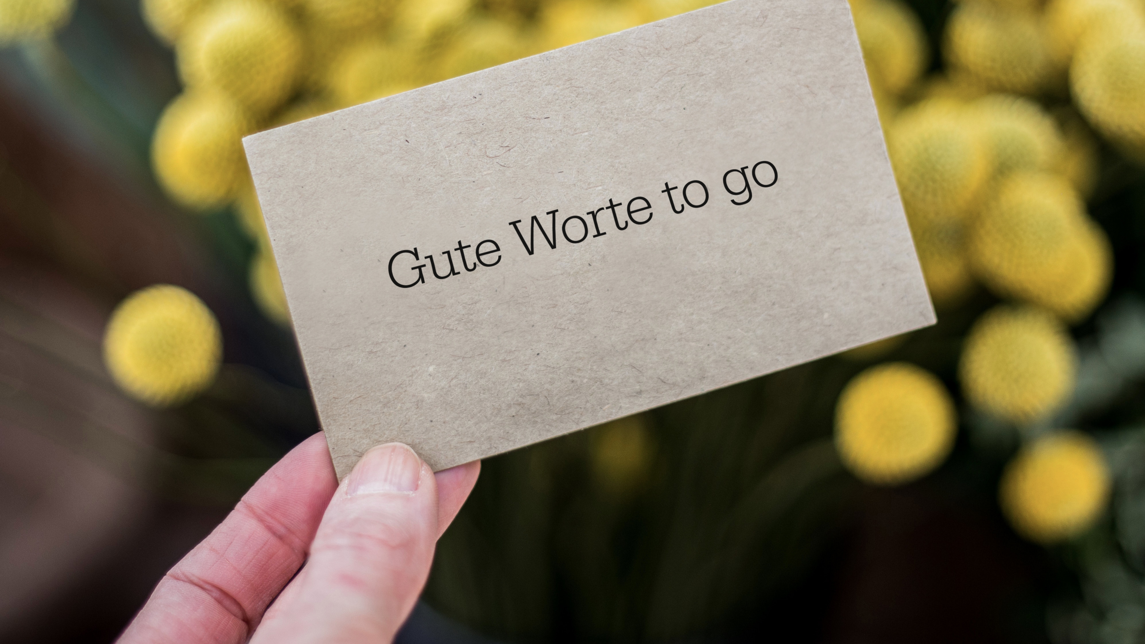 Gute Worte – to go