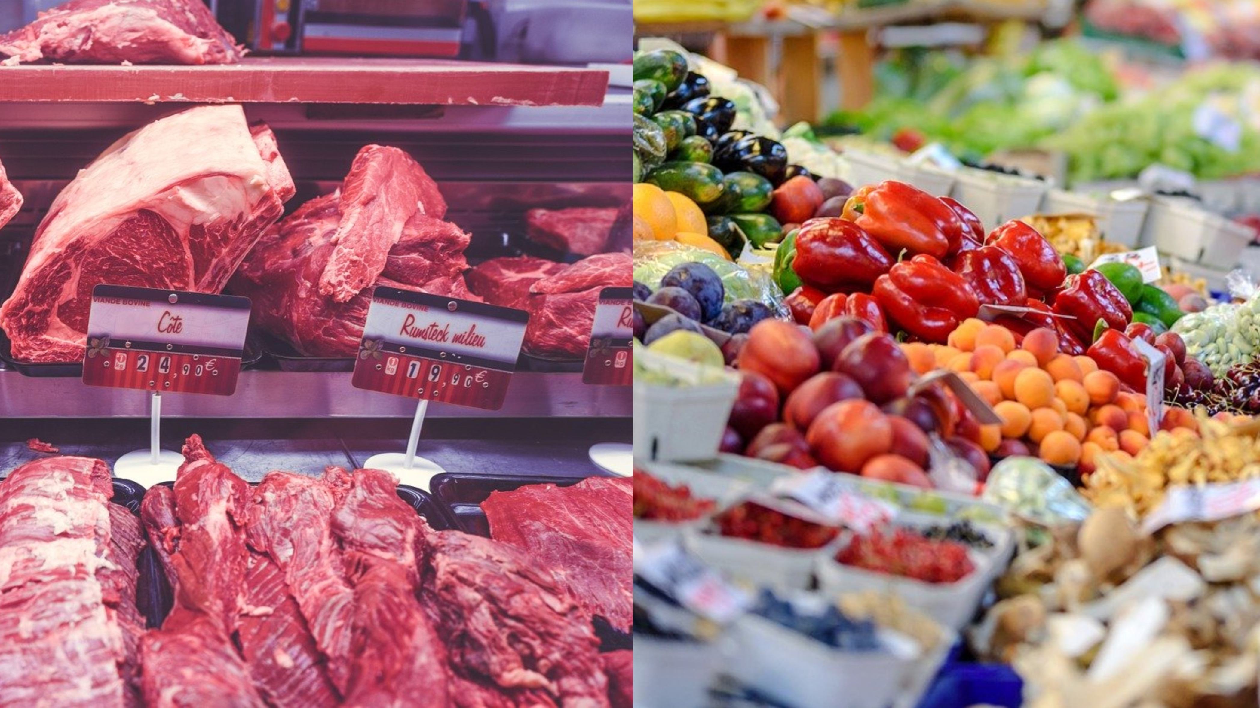 Tierprodukte oder Pflanzenkost? - Quelle pixabay