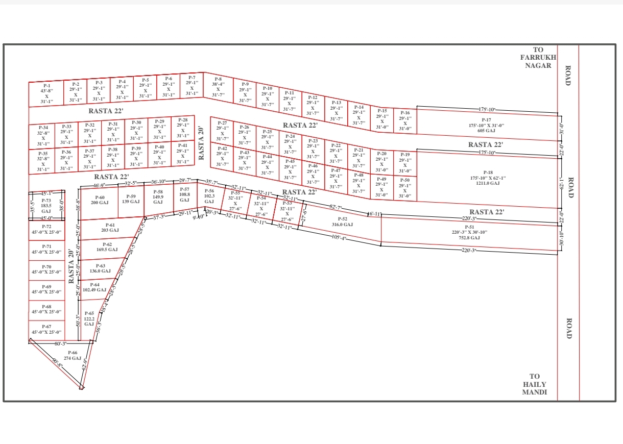 Haily Mandi Mahchana Road 100Sqyrd Plot in for Sale