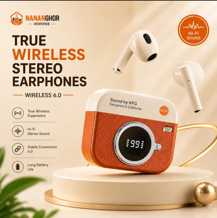 Q86 Retro Camera Design TWS Bluetooth Earbuds