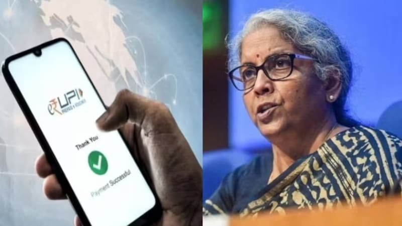 Finance Minister Nirmala Sitharaman statement on UPI MDR charges, merchant discount rate, government tax clarification and digital payment rules.