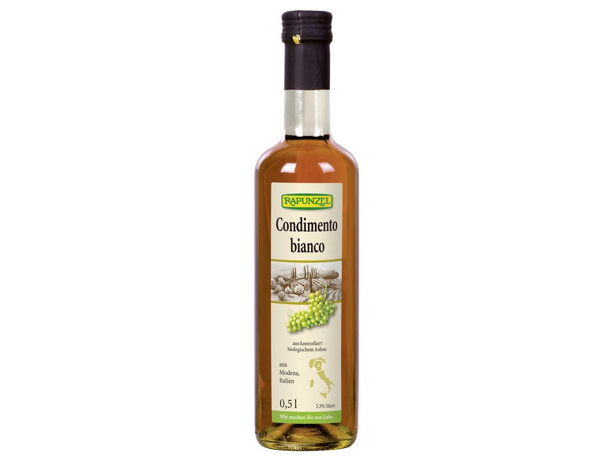 Rapunzel Balsamico Bianco Condimento 500ml Glasflasche