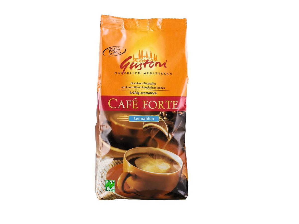 Gustoni Café forte, kräftig-aromatisch gem. 500g Packung