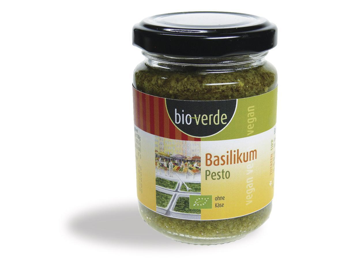 Bio Verde Basilikum-Pesto 125ml Glas