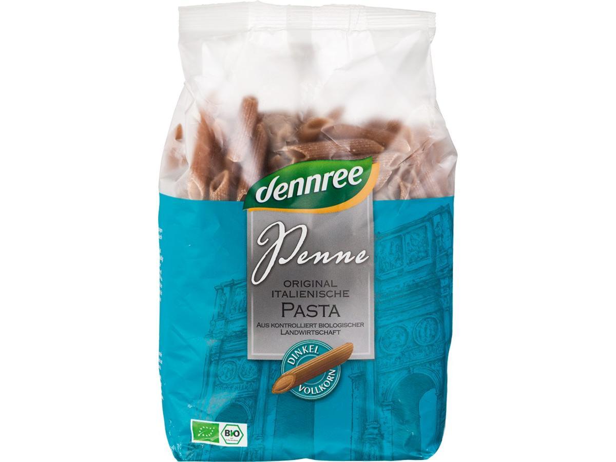 Dennree Dinkel-Vollkorn-Penne 500g Packung