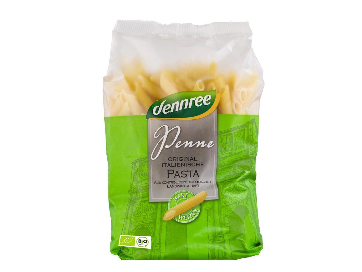 Dennree Hartweizen-Penne hell 500g Packung