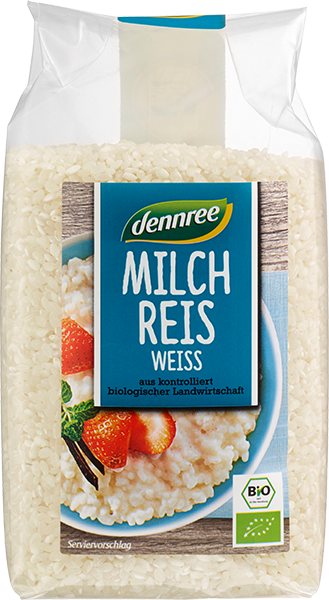 Dennree Milchreis 500g Packung