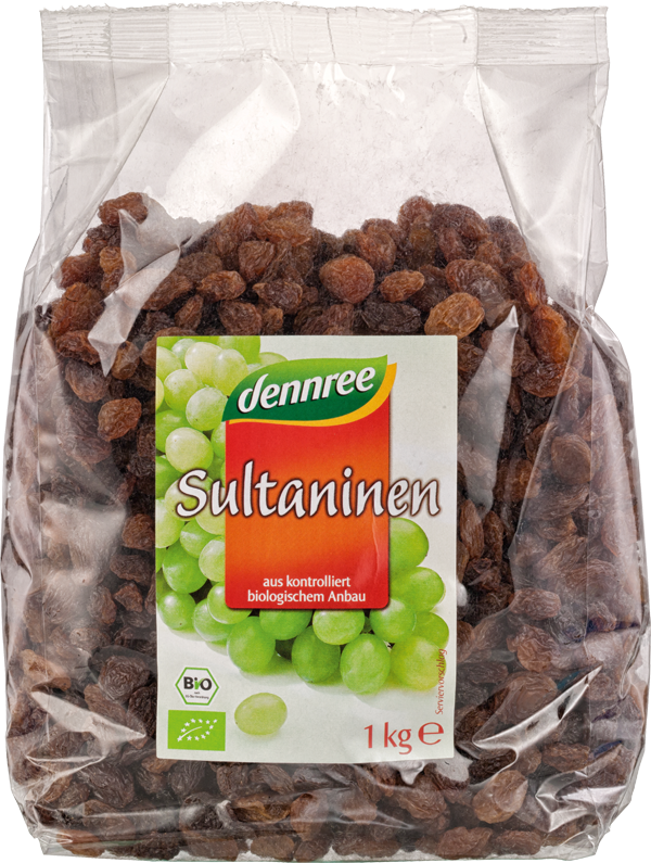 Dennree Sultaninen 1kg Packung