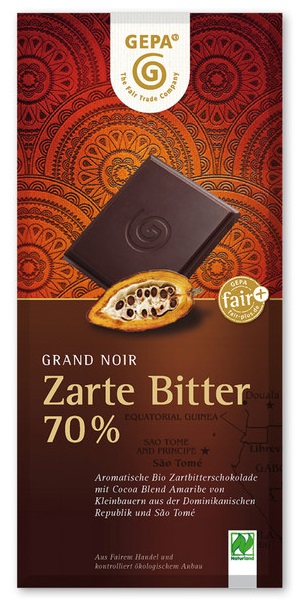 Gepa Grand Noir Bio Zartbitterschokolade 70%