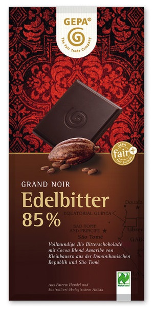 Gepa Grand Noir Bio Edelbitter Schokolade 85%