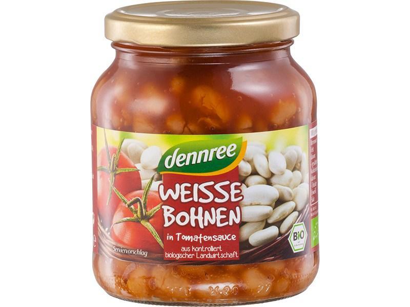 Dennree Weiße Bohnen in Tomatensauce