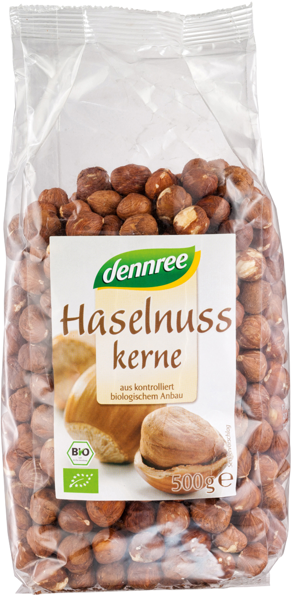 Dennree Haselnusskerne 500g Packung