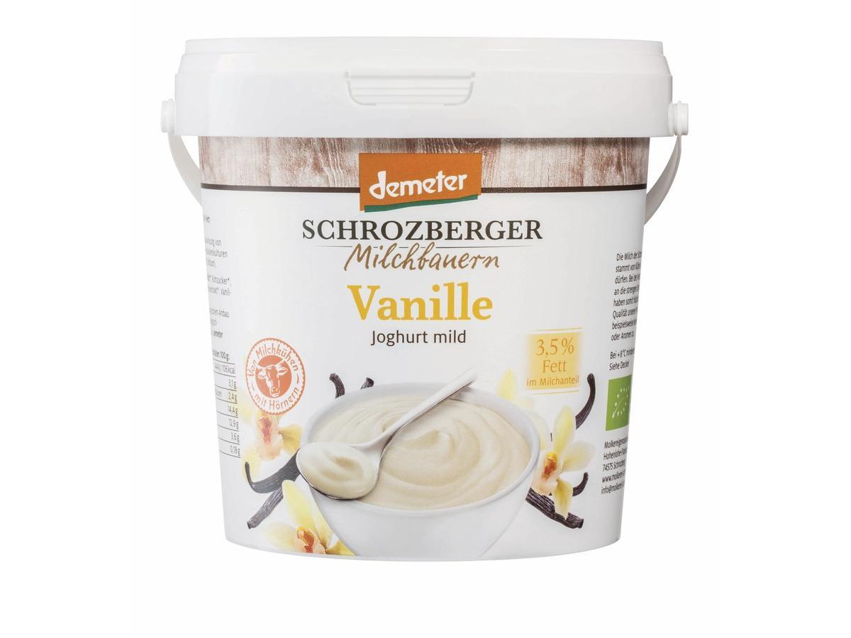 Schrozberger Milchbauern Vanille Joghurt mild 3,5% 1kg Eimer