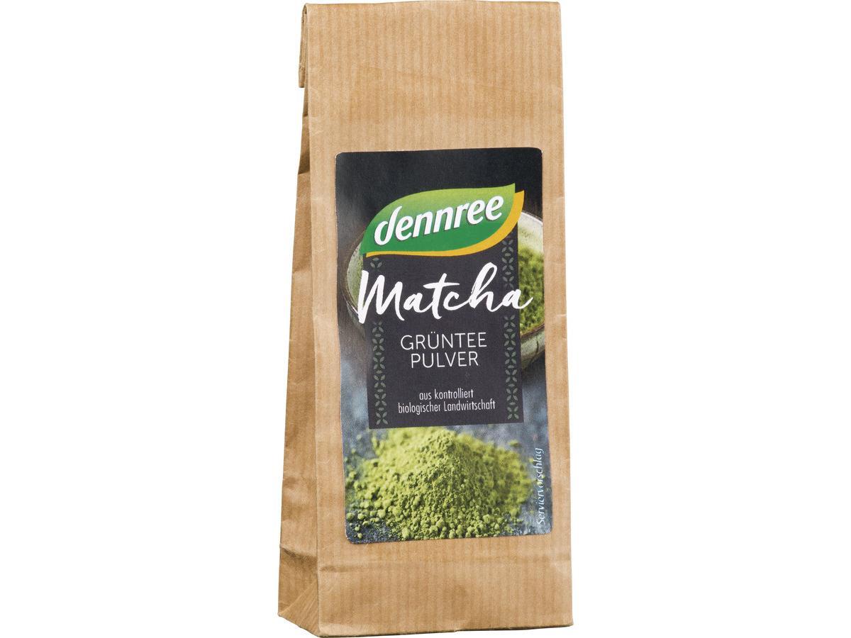 Dennree Matcha Grünteepulver lose 30g Packung