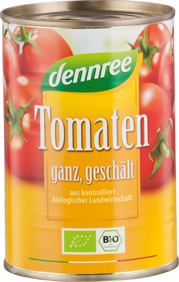 Dennree Tomaten geschält 400g Dose