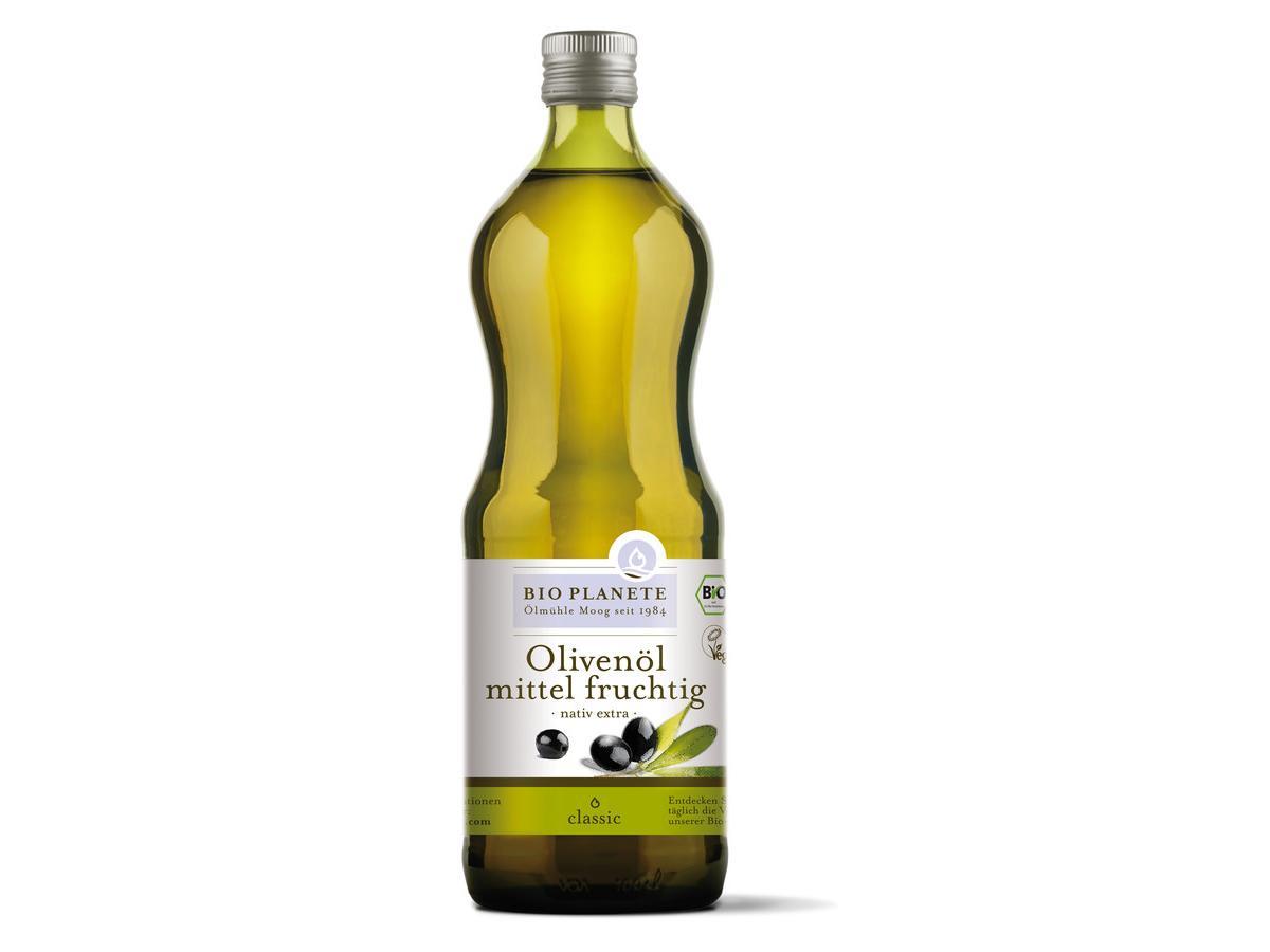 Bio Planéte Olivenöl mittel fruchtig 1l Glasflasche