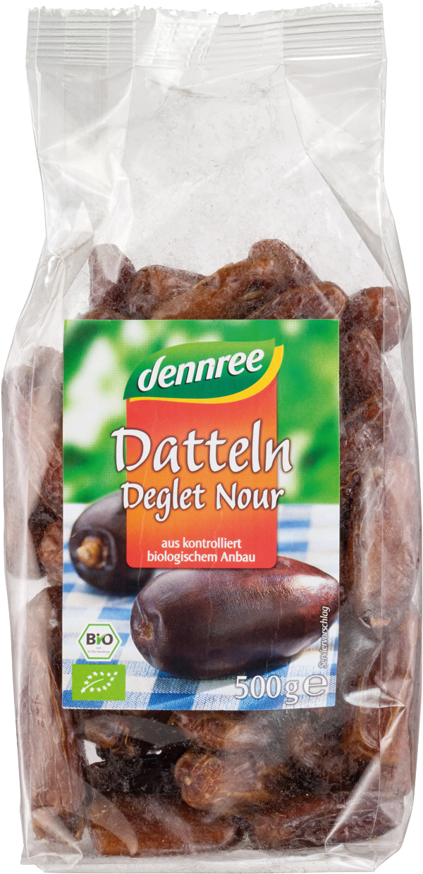 Dennree Datteln Deglet Nour ohne Stein 500g Packung