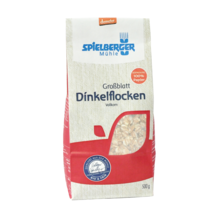 Spielberger Dinkelflocken Großblatt 500g Packung