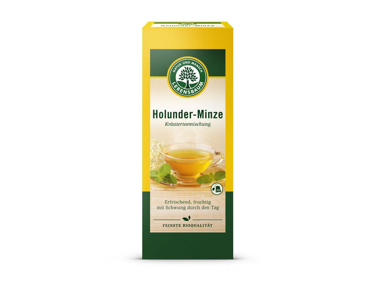 Lebensbaum Holunder-Minze Kräutertee 20 Teebeutel