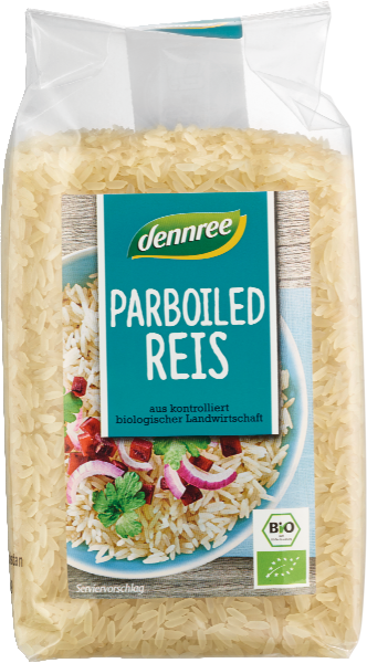 Dennree Parboiled Reis 500g Packung