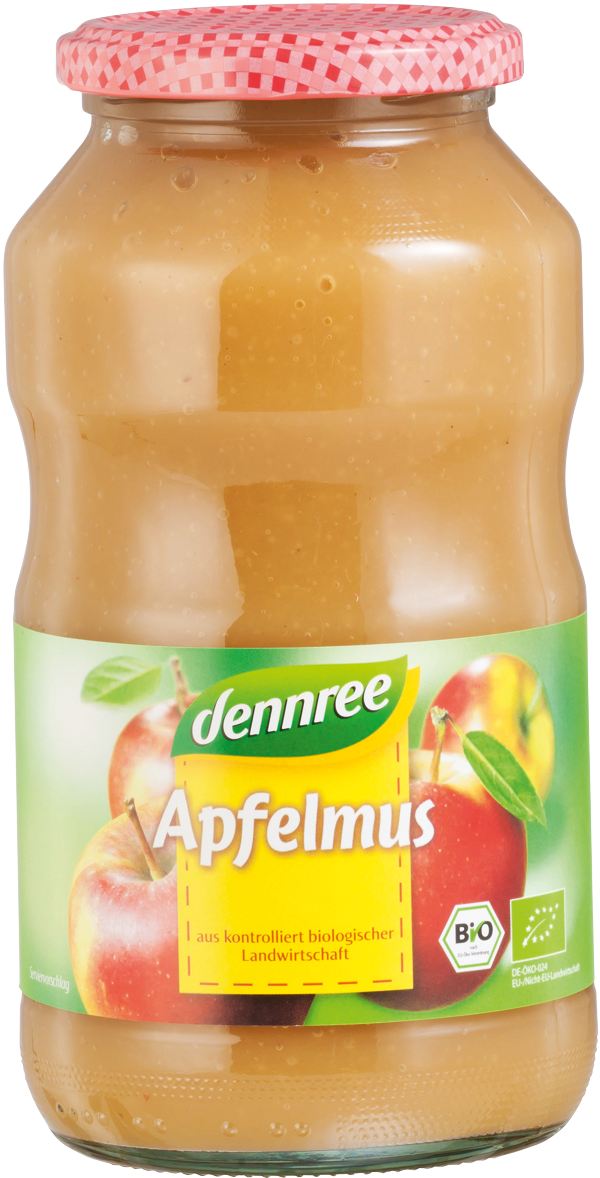 Dennree Apfelmus 700g Glas