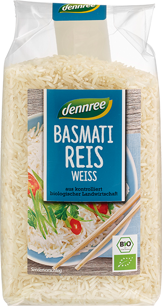 Dennree Basmati-Reis weiß 500g Packung