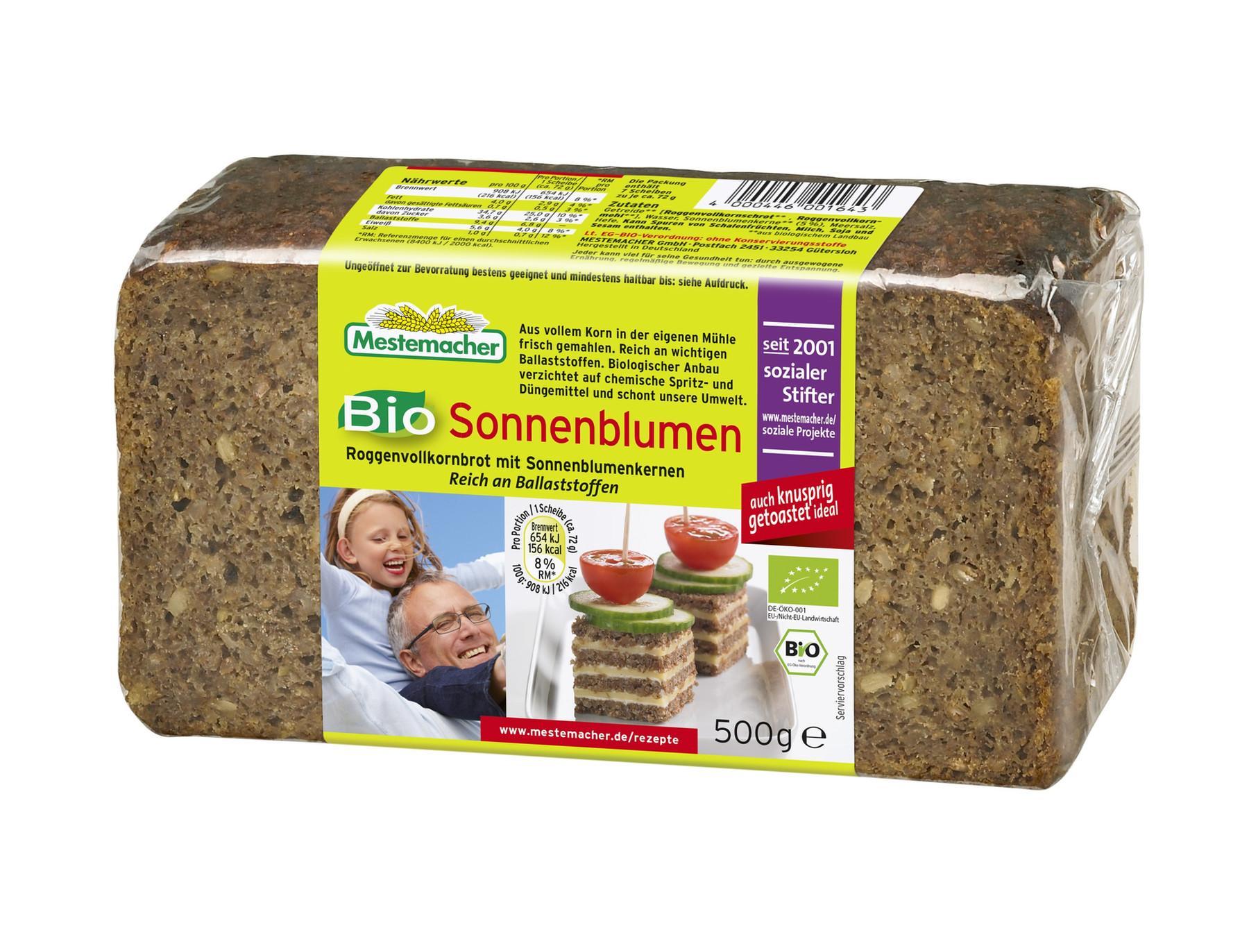 Mestemacher Bio Sonnenblumen Brot