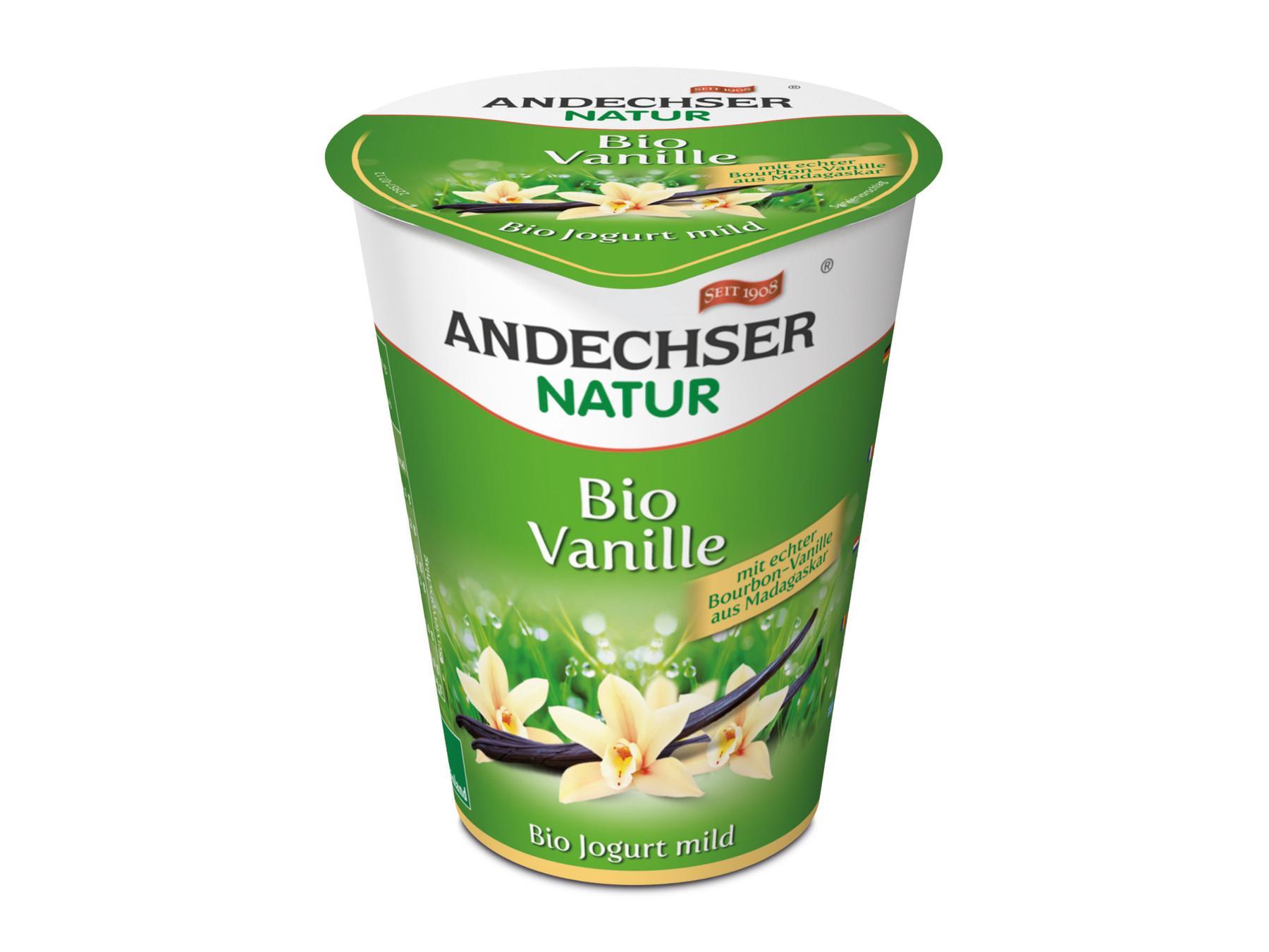 Andechser Bio-Jogurt mild, Vanille 400g