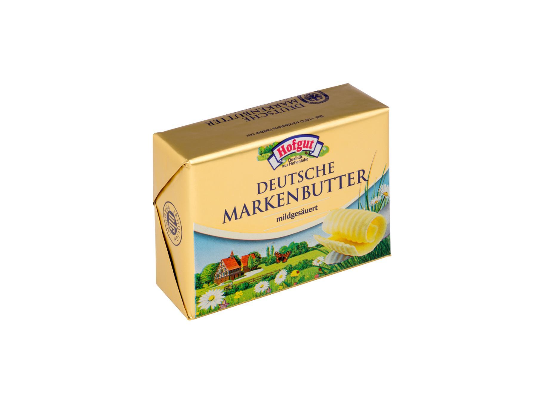 Hofgut Butter mildgesäuerte Deutsche Markenbutter