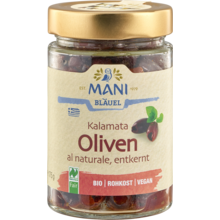 Mani-Bläuel Olivenmix al Naturale entkernt 150g Glas