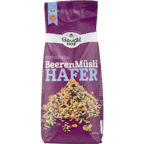 Bauckhof Hafermüsli Beeren GLUTENFREI