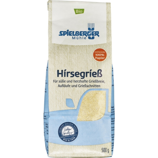 Spielberger Hirsegrieß 500g Packung