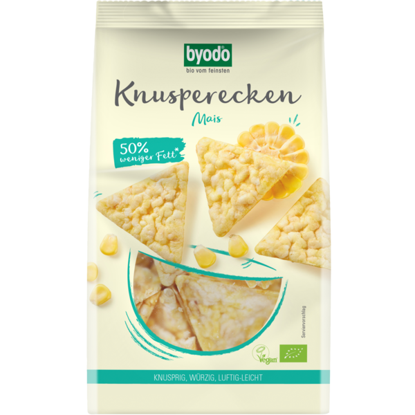 Byodo Knusperecken Mais 90g Packung