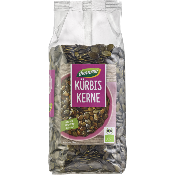 Dennree Kürbiskerne 500g Packung