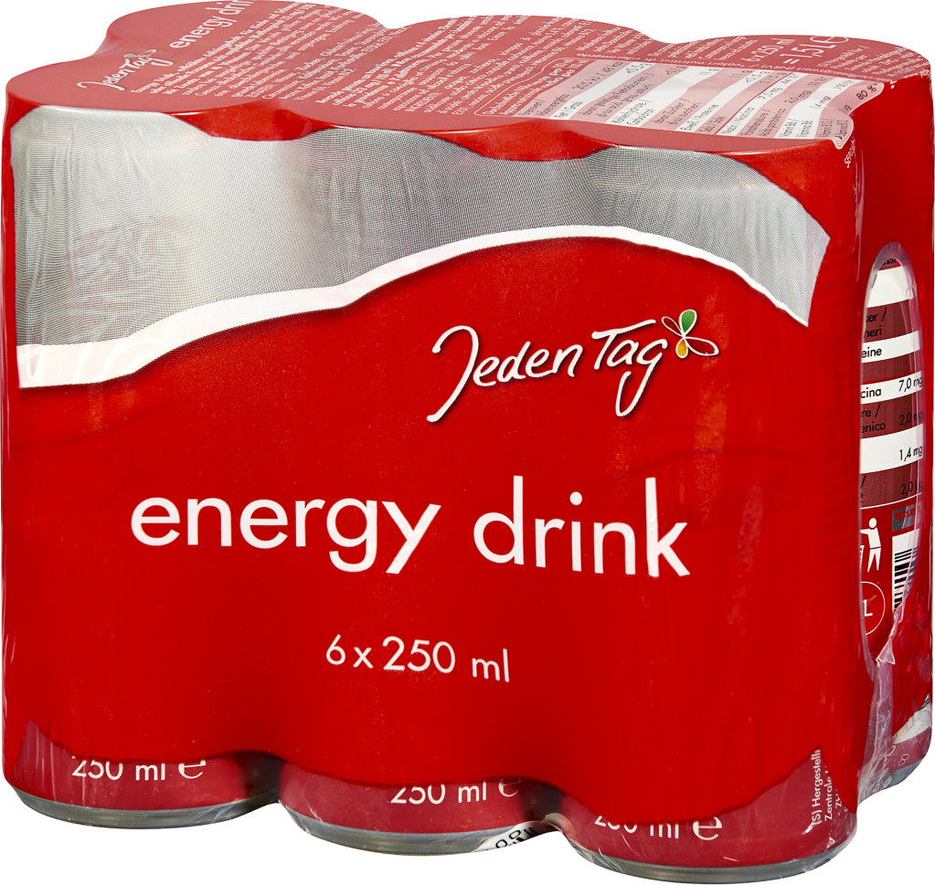 Jeden Tag Energy Drink Tray 6x 0,25 Liter Dose online kaufen MPREIS