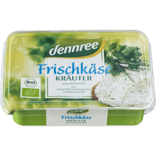 Dennree, Frischkäse Kräuter 150g Packung